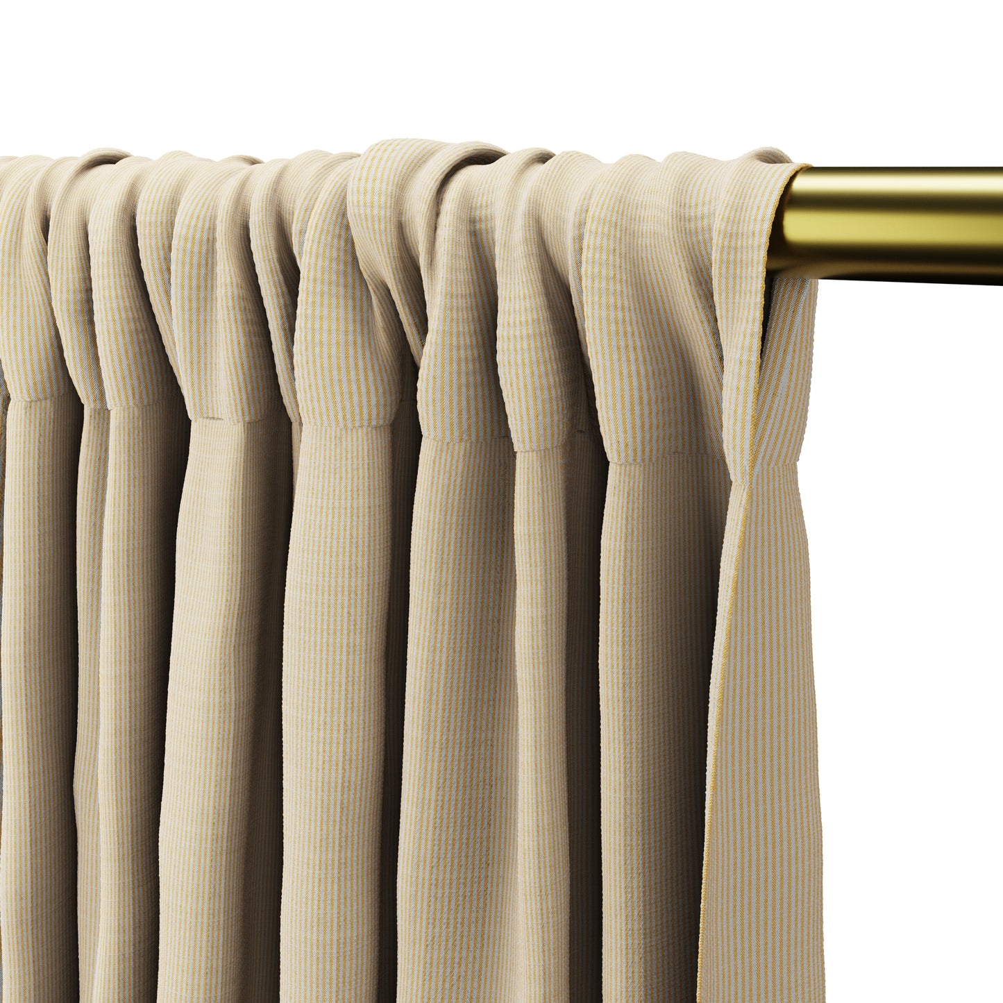 Dual Rod Pocket Curtains in Baldwin - Goldenrod