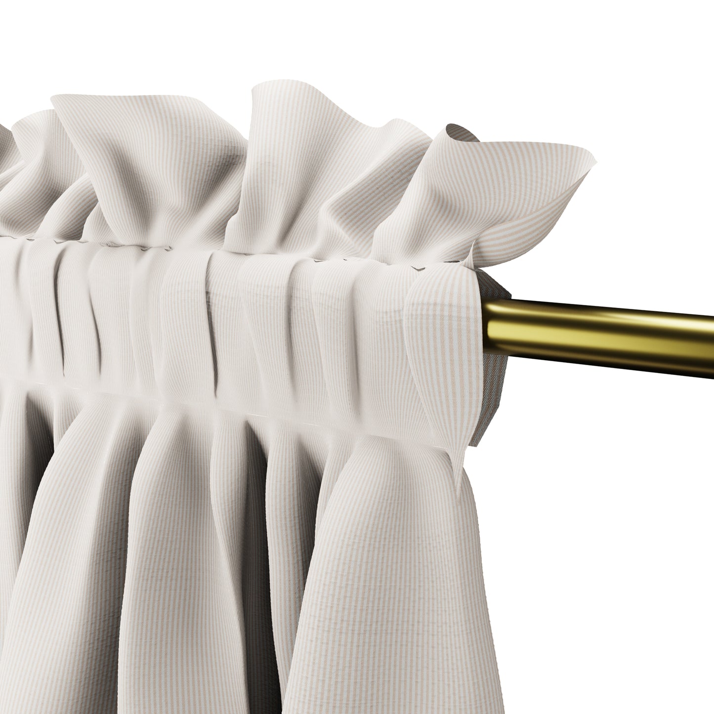 Dual Rod Pocket Curtains in Baldwin - Ballet Slipper