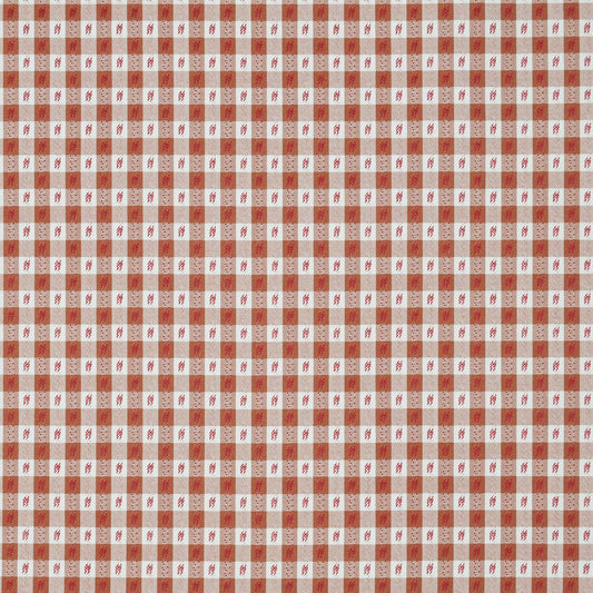 Euro Pleat Drapery in Luxe Gingham - Red