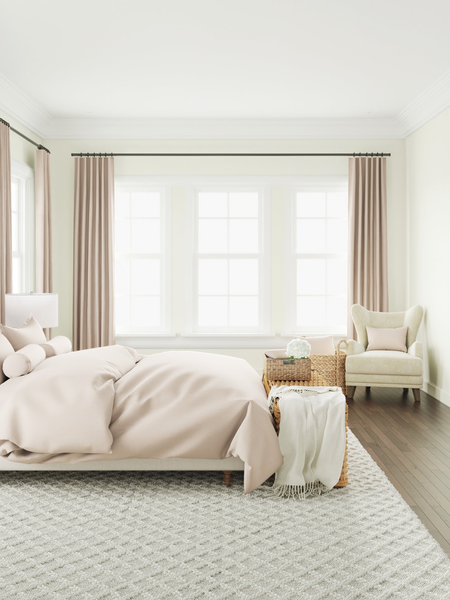 Boudoir Pillow in Slubby Linen - Cashmere