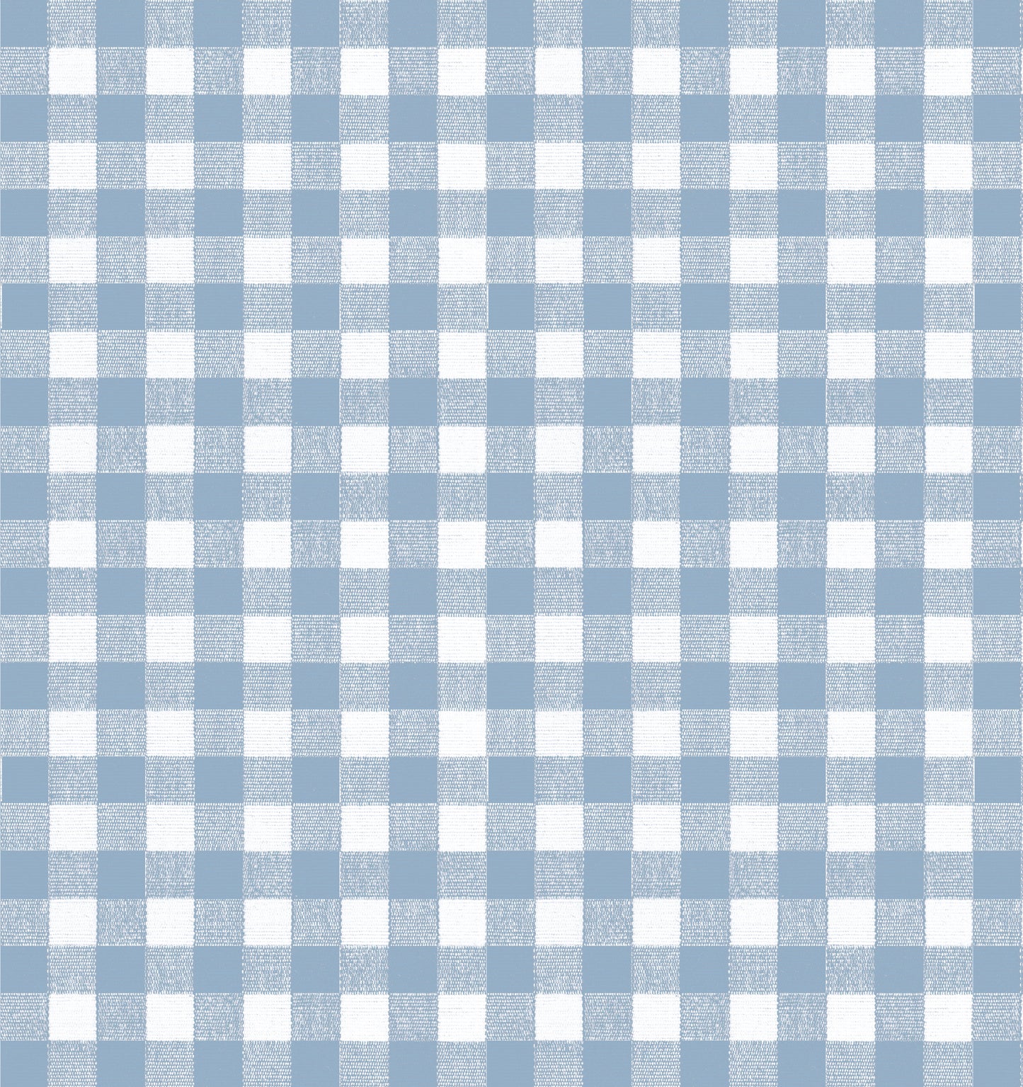 Euro Pleat Drapery in Gingham - Blue Jean