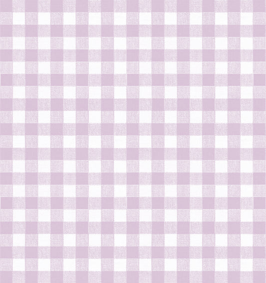 Dual Rod Pocket Curtains in Gingham - Lilac