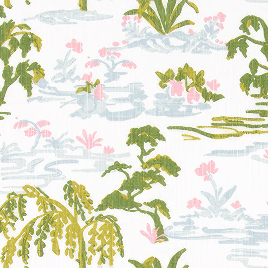 Flat Roman Shade in Meadow - Willow