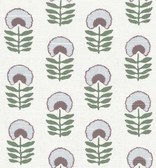 Dual Rod Pocket Curtains in Mini Florals - Sky Garden