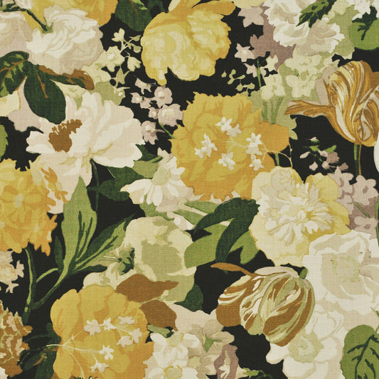 Pinch Pleat Drapery in Garden Tea Time - Moon Glow