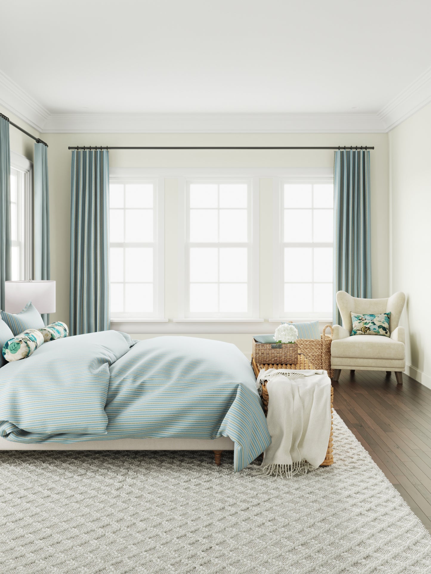Large Lumbar Pillow in Murali - Mist
