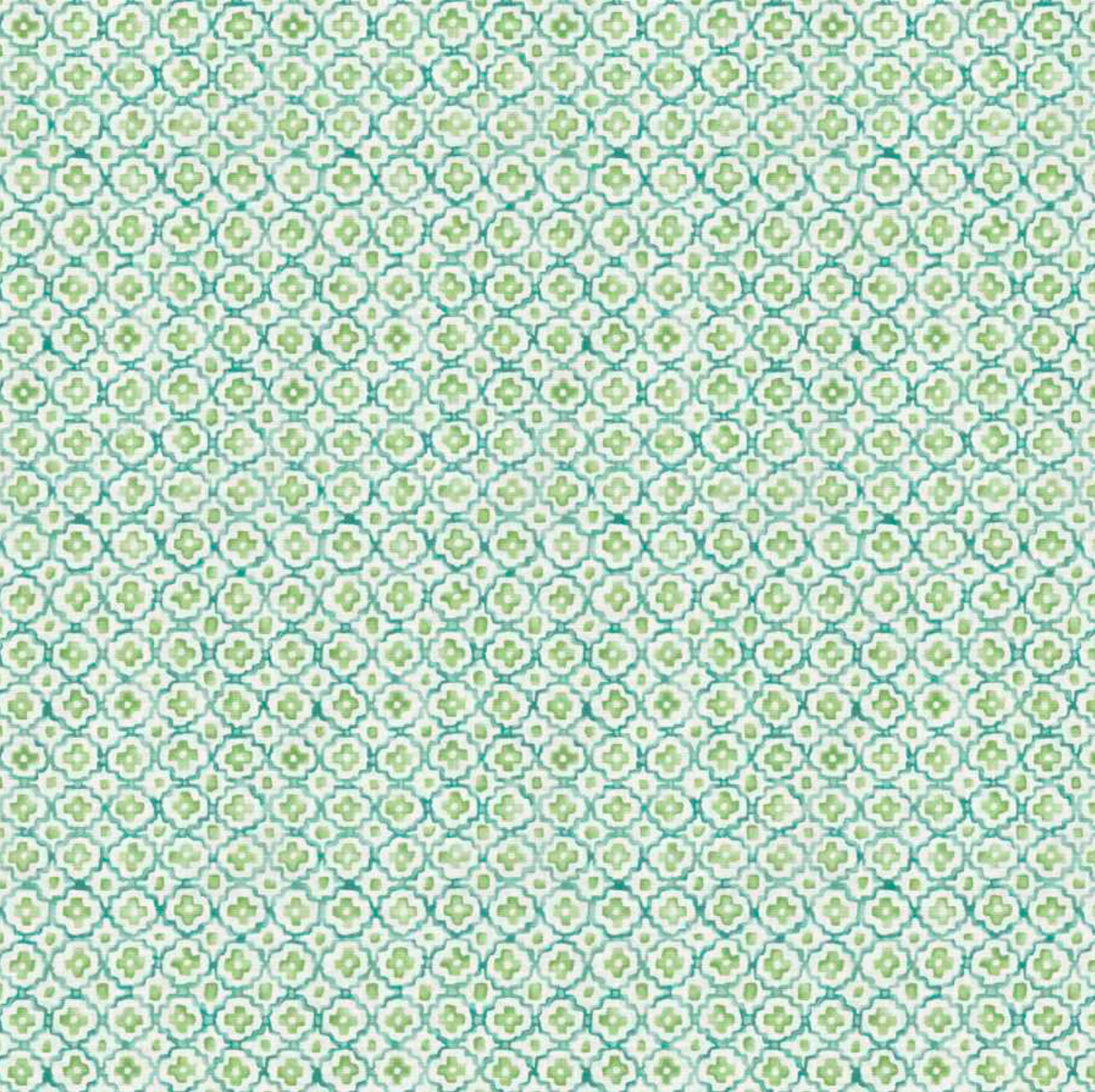 Pinch Pleat Drapery in Positive Print - Emerald