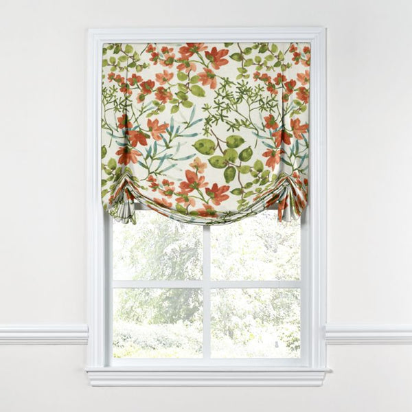 Tulip Roman Shade in Awash In The Park Amber Loom Decor