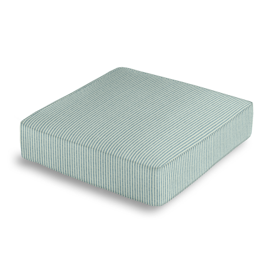 Box Floor Pillow in Baldwin - Liberty Blue