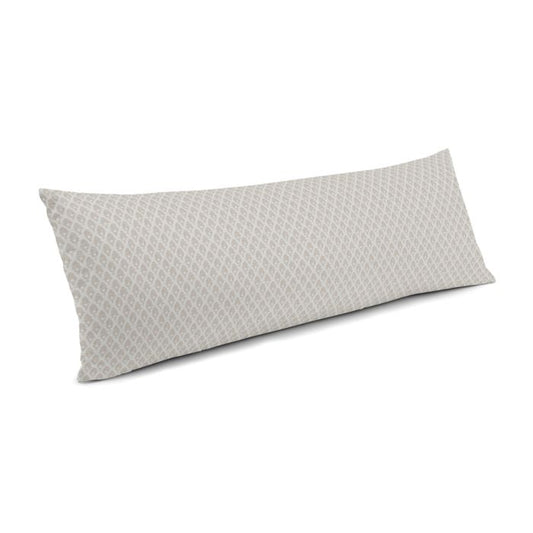 Large Lumbar Pillow in Calais - Chalk