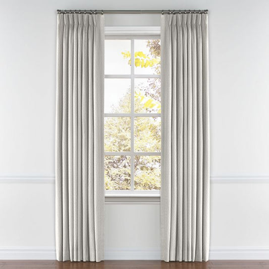 Pinch Pleat Drapery in Calais - Chalk