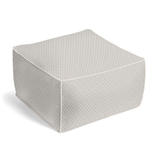 Square Pouf in Calais - Chalk