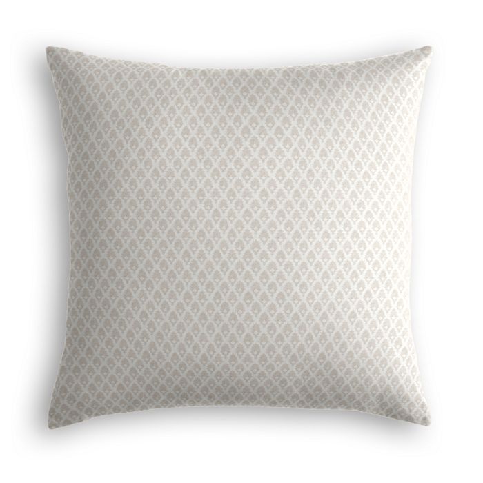 Throw Pillow in Calais - Chalk