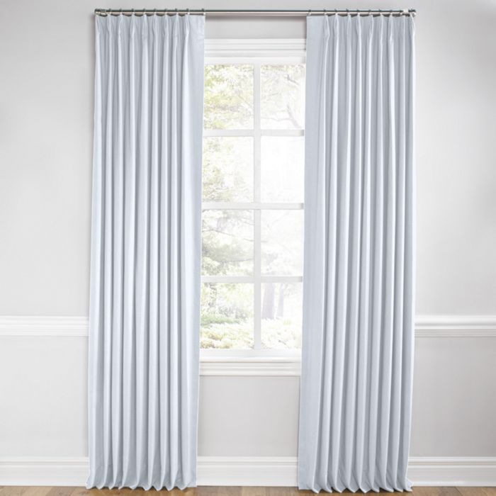 Euro Pleat Drapery in Classic Linen - Bermuda