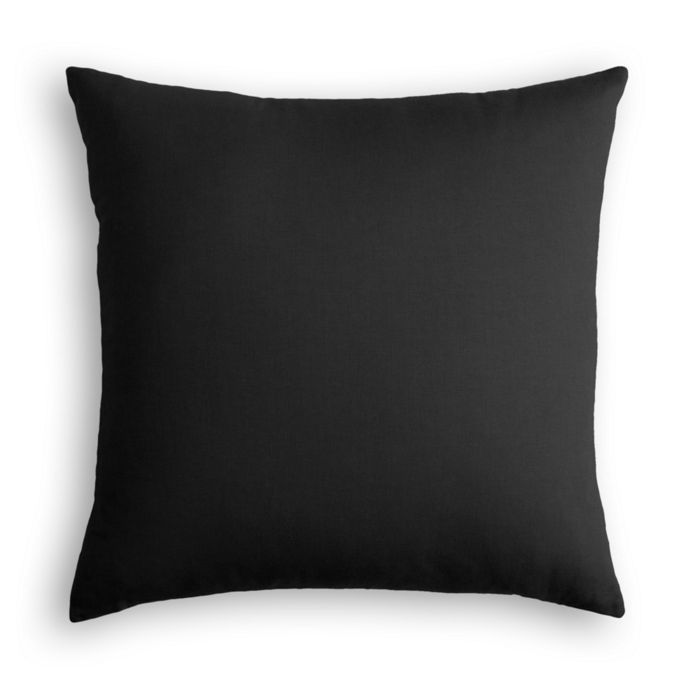 Euro Sham in Classic Linen - Black