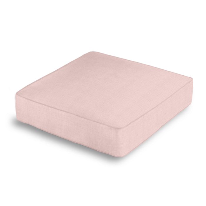 Box Floor Pillow in Classic Linen - Blush