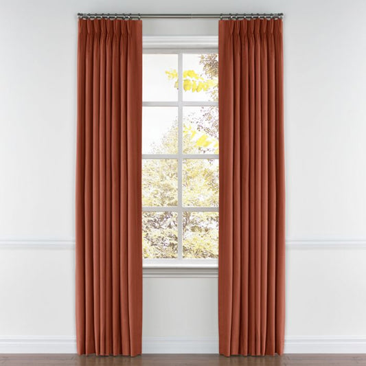 Pinch Pleat Drapery in Classic Linen - Canyon