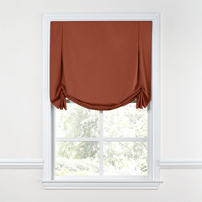 Tulip Roman Shade in Classic Linen - Canyon