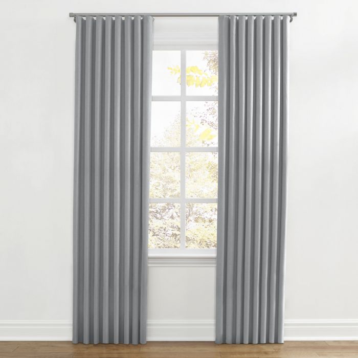 Ripplefold Drapery in Classic Linen - Cement