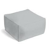 Square Pouf in Classic Linen - Grey