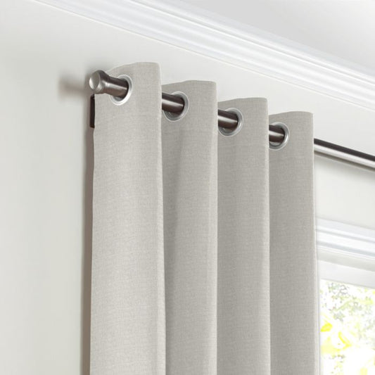 Grommet Drapery in Classic Linen - Heathered Dove