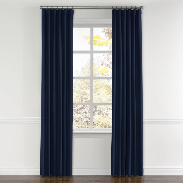 Convertible Drapery in Classic Linen - Ink