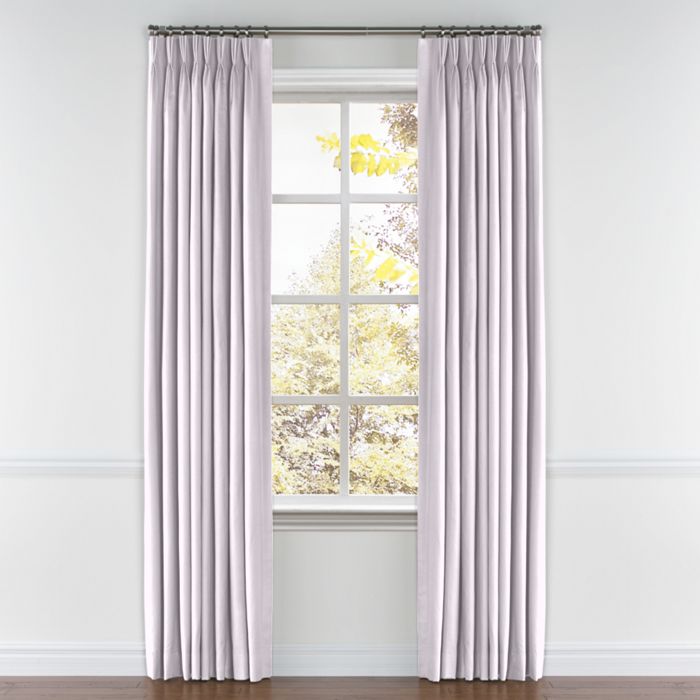 Pinch Pleat Drapery in Classic Linen - Lavender