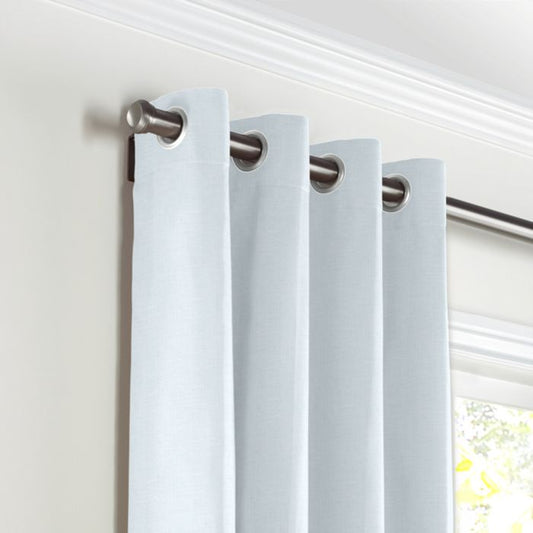 Grommet Drapery in Classic Linen - Mineral