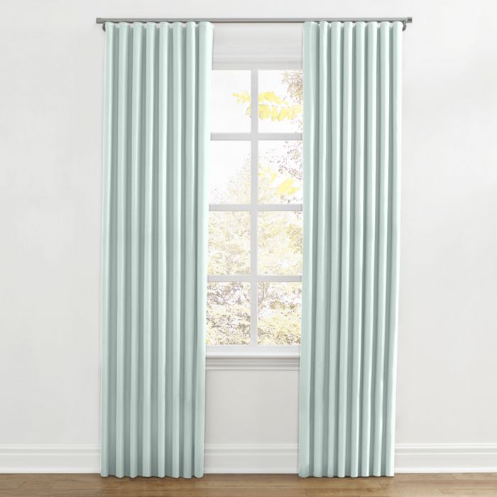 Ripplefold Drapery in Classic Linen - Mint