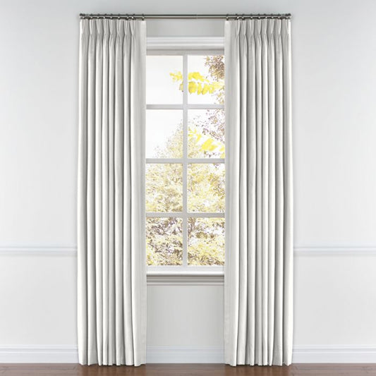 Pinch Pleat Drapery in Classic Linen - Oat