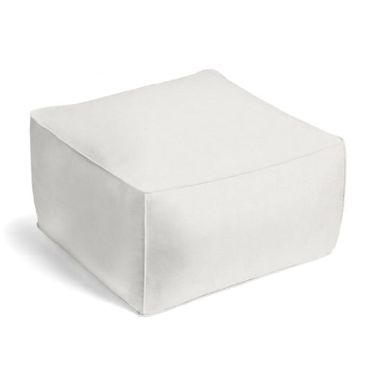 Square Pouf in Classic Linen - Oat