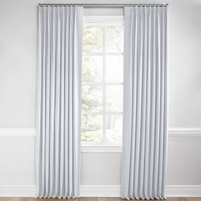 Euro Pleat Drapery in Classic Linen - Opal