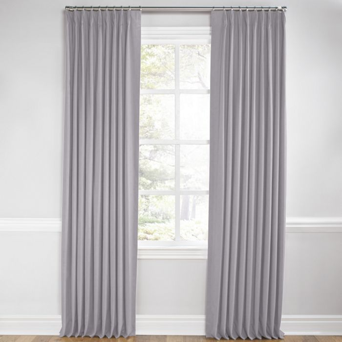 Euro Pleat Drapery in Classic Linen - Orchid
