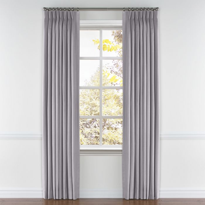 Pinch Pleat Drapery in Classic Linen - Orchid