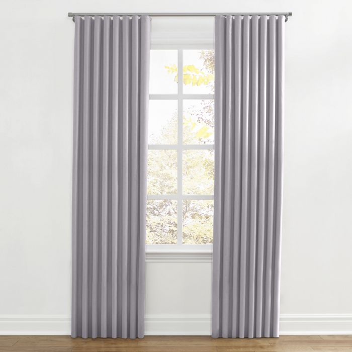 Ripplefold Drapery in Classic Linen - Orchid