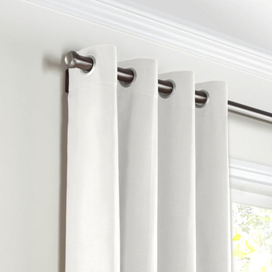 Grommet Drapery in Classic Linen - Oyster