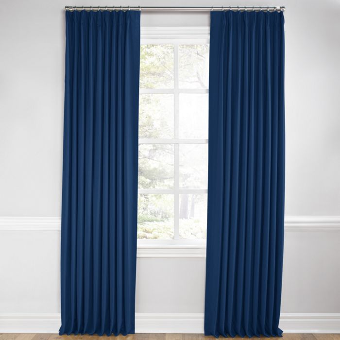 Euro Pleat Drapery in Classic Linen - Patriot