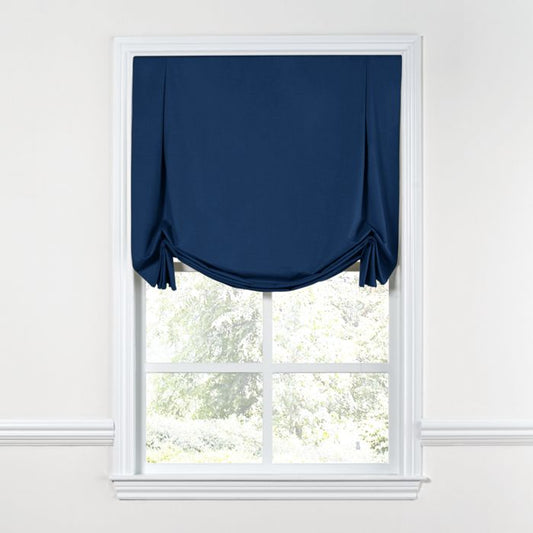 Tulip Roman Shade in Classic Linen - Patriot