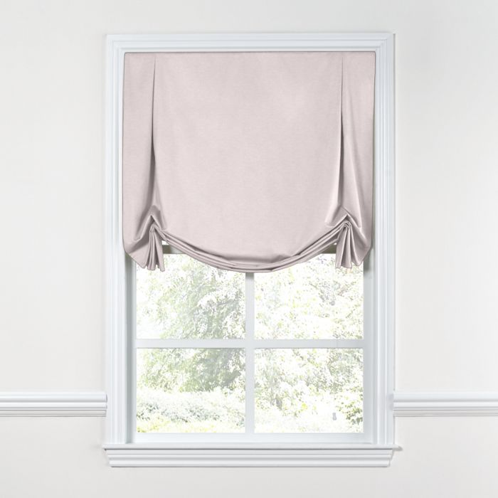 Tulip Roman Shade in Classic Linen - Petal