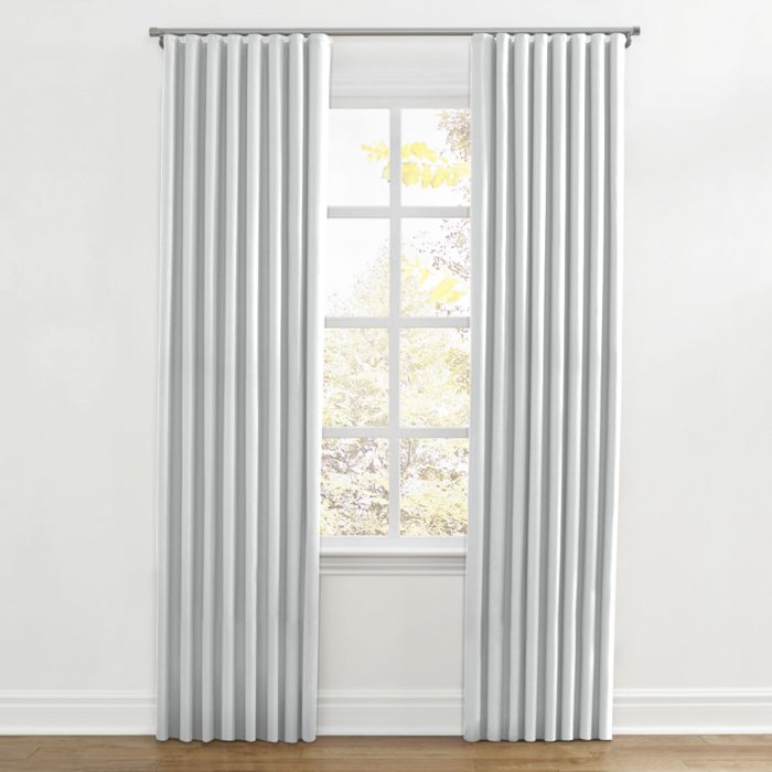 Ripplefold Drapery in Classic Linen - Silver