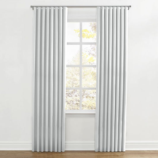 Ripplefold Drapery in Classic Linen - Silver