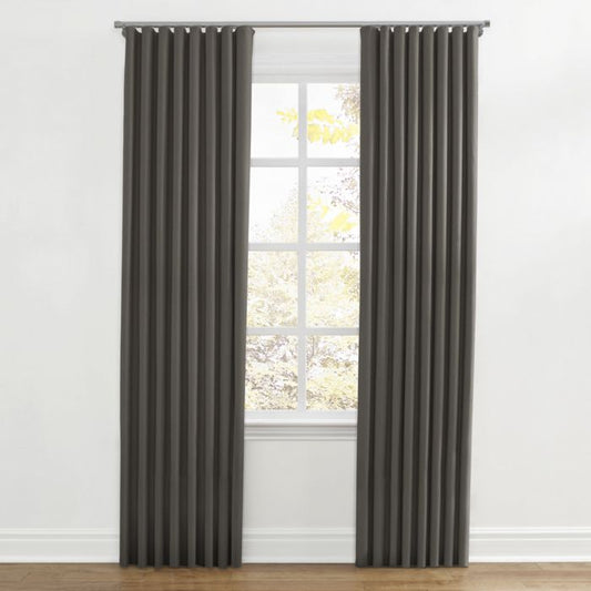 Ripplefold Drapery in Classic Linen - Smoke