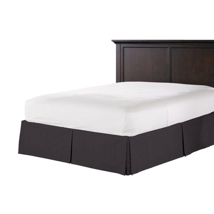 Tailored Bedskirt in Classic Velvet - Charcoal