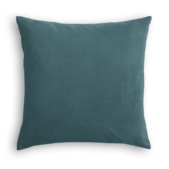 Throw Pillow in Classic Velvet - Peacock