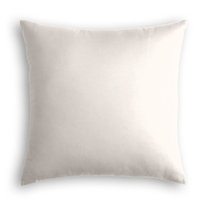Euro Sham in Classic Velvet - Snow
