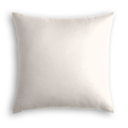 Throw Pillow in Classic Velvet - Snow