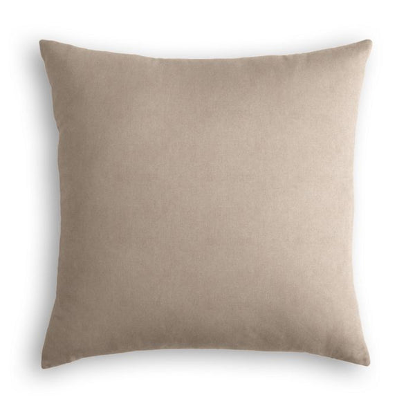 Taupe velvet outlet cushion