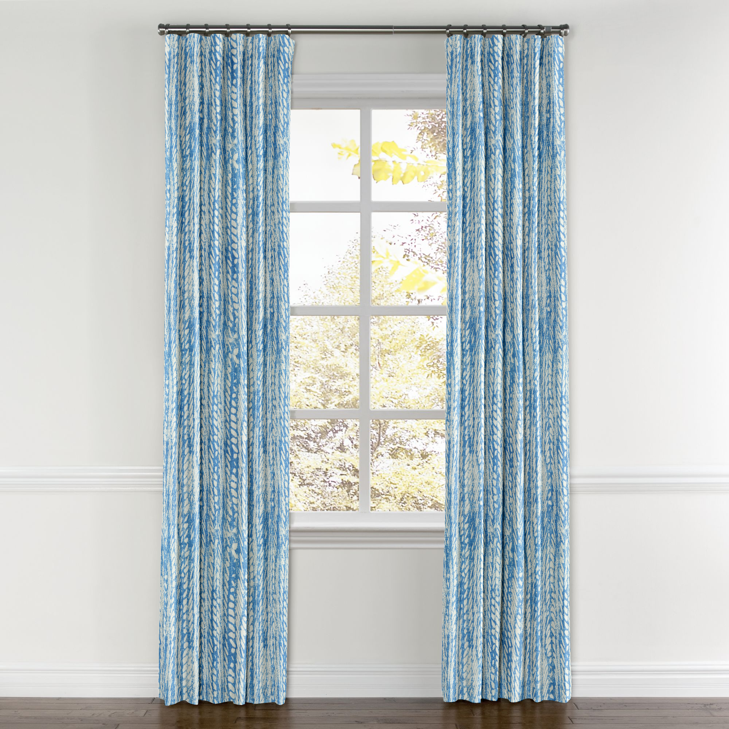 Convertible Drapery in Rope Walk - Persian Blue