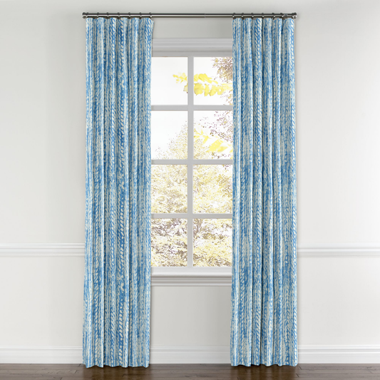 Convertible Drapery in Rope Walk - Persian Blue