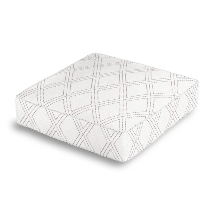 Box Floor Pillow in Diamonds Are Forever - Ash